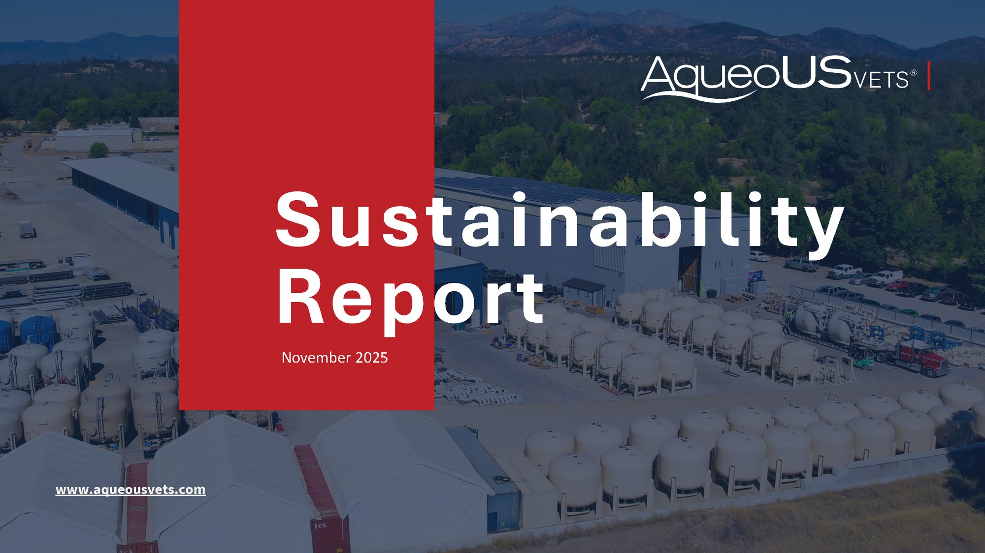 2025 - Sustainability Report - Front Cover