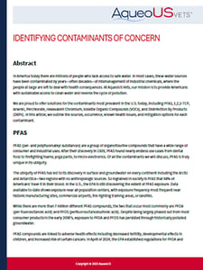 White Paper Identifying Contaminants of Concern